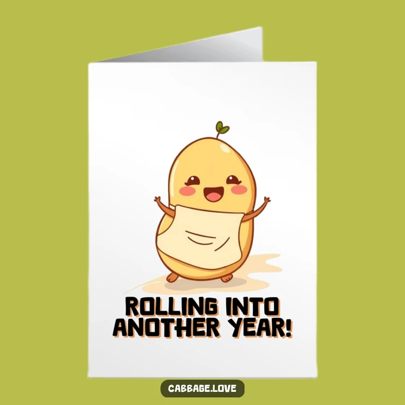 Free Printable Birthday Card: Rolling Potato Fun! Humorous DIY Gift for a Spud-tacular Celebration