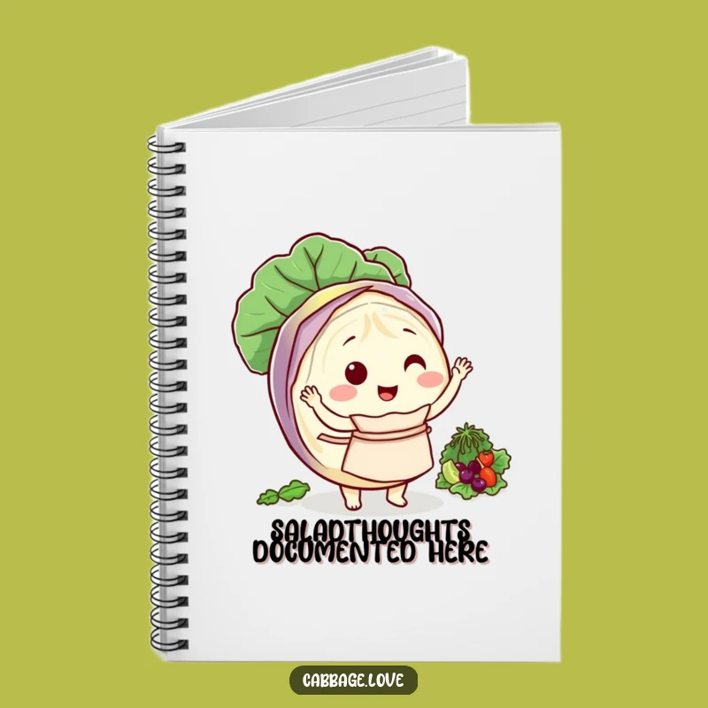 Funny Cabbage Chef Notebook: Salad Tossing Journal - Gift Idea
