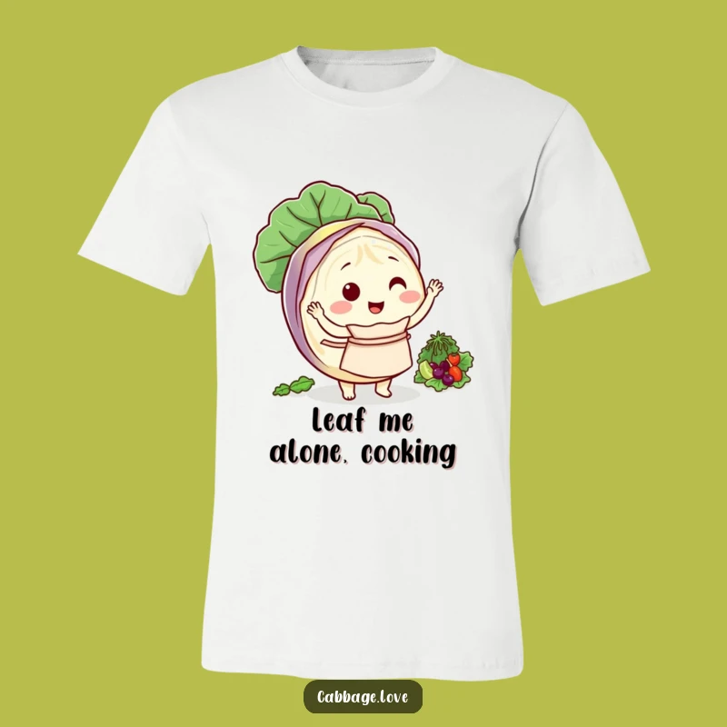 Funny Cabbage Chef T-Shirt: Salad Tossing Tee - Perfect Humorous Gift
