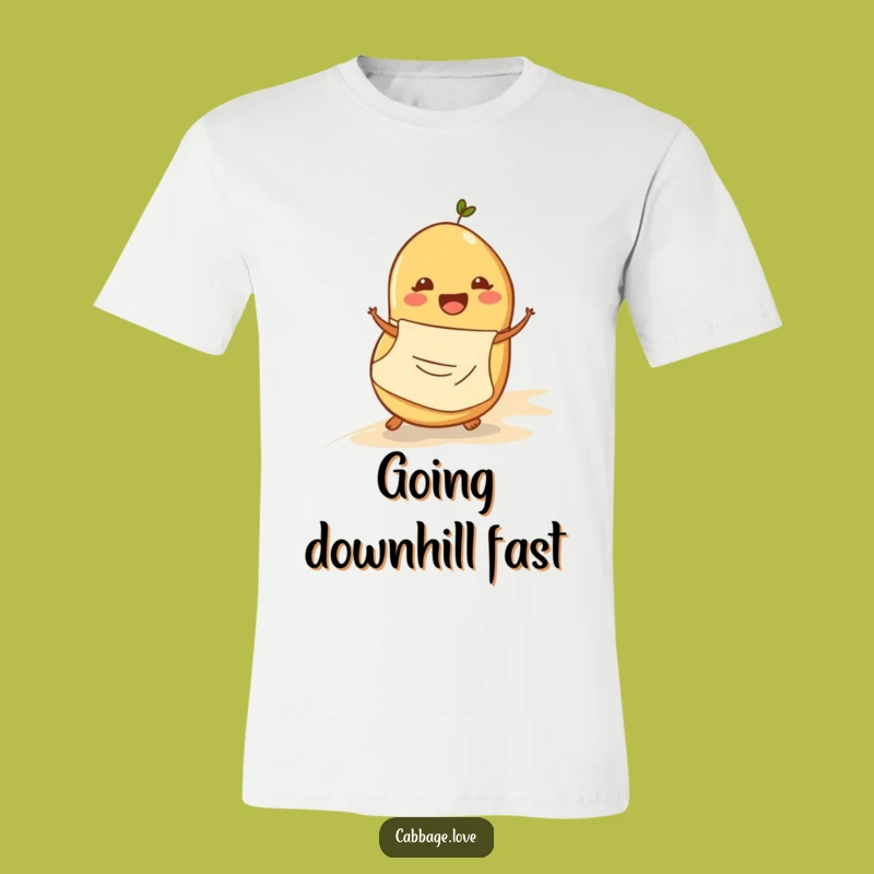 Funny Potato Rolling T-Shirt: Cheerful Spud Apron Tee Makes a Great Gift